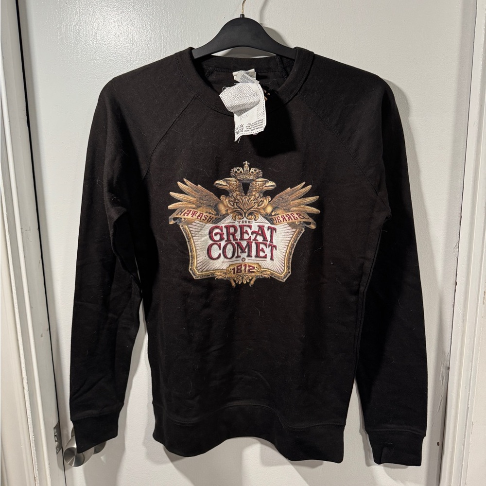 The great comet of 1812 broadway black logo sweatshirt